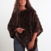 PONCHO IN ECOPELLICCIA - Brown, TU