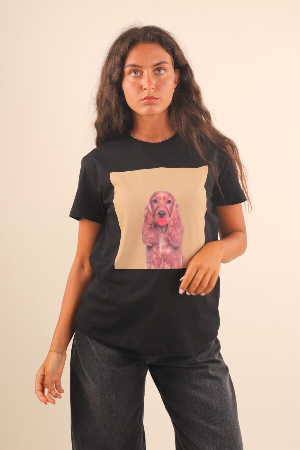 T-SHIRT STAMPA "BACIO COCKER"