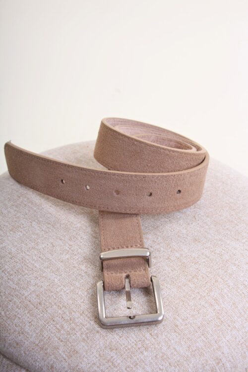 Alternative view of CINTURA IN VERA PELLE SCAMOSCIATA