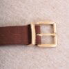 CINTURA IN VERA PELLE SCAMOSCIATA - Brown, TU