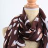 SCIARPA FANTASIA ASTRATTA - Dark Brown, TU