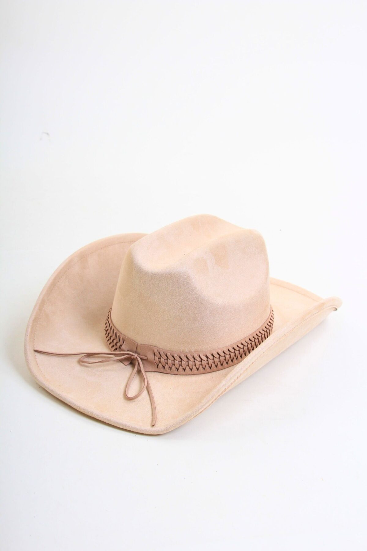 CAPPELLO STILE WESTERN IN ECO-PELLE SCAMOSCIATA