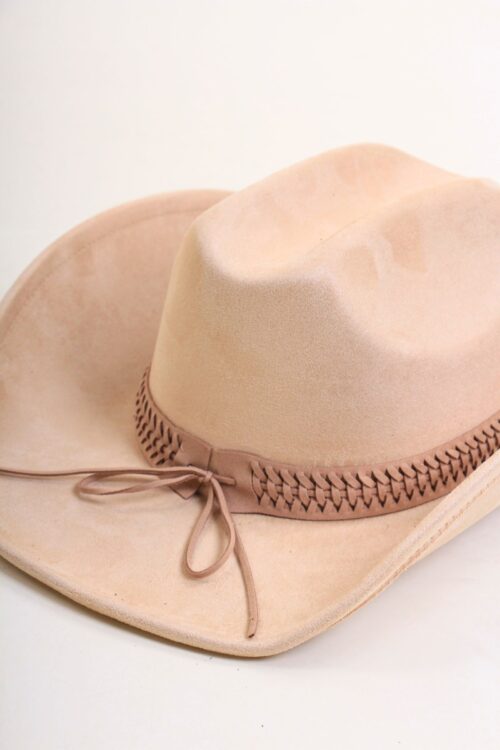 Alternative view of CAPPELLO STILE WESTERN IN ECO-PELLE SCAMOSCIATA