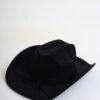 CAPPELLO STILE WESTERN IN ECO-PELLE SCAMOSCIATA - Black, TU