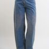 JEANS WIDE-LEG CON STRASS - Blu-jeans, M