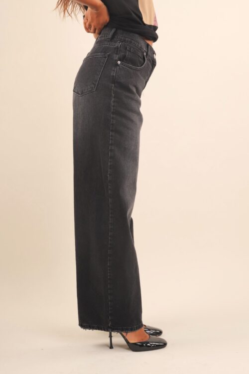 Alternative view of JEANS WIDE-LEG NERO