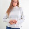 MAGLIA CON BANDE ORIZZONTALI IN LUREX ALL OVER - Gesso, TU