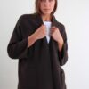CARDIGAN CON SCOLLO LAVORATO A COSTINE - Moro, TU