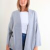 CARDIGAN CON SCOLLO LAVORATO A COSTINE - Perla, TU