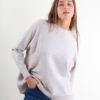 MAGLIA OVER A GIROCOLLO - Beige, TU
