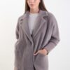 CARDIGAN EFFETTO PELLICCIA - Grigio, TU
