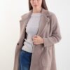 CARDIGAN EFFETTO PELLICCIA - Moka, TU