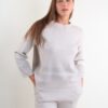 MAGLIA CON RIGHE DI LUREX SUL FONDO - Beige, TU