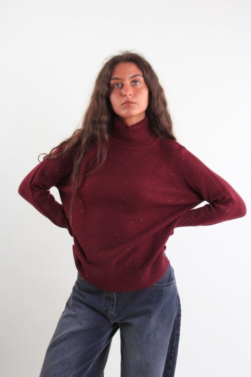 MAGLIA LUNGA CON MICROPAILLETTES