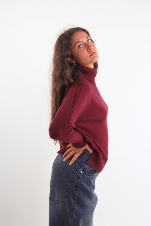 Alternative view of MAGLIA LUNGA CON MICROPAILLETTES