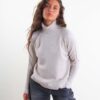 MAGLIA LUNGA CON MICROPAILLETTES - Beige, TU