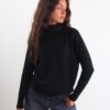 MAGLIA LUNGA CON MICROPAILLETTES - Black, TU