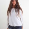 MAGLIONE GIROCOLLO BASICO IN MAGLIA - Chalk, TU