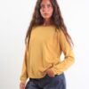 MAGLIONE GIROCOLLO BASICO IN MAGLIA - Ocra, TU