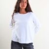 MAGLIONE GIROCOLLO BASICO IN MAGLIA - Cream, TU