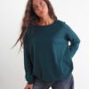 MAGLIONE GIROCOLLO BASICO IN MAGLIA - Green, TU