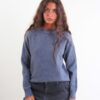 MAGLIONE GIROCOLLO CON MICROPAILLETTES - Grey, TU