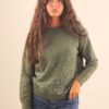 MAGLIA CON PAILETTES IN DÉGRADÉ - Militare, TU