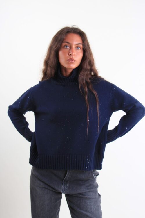 DOLCEVITA IN MAGLIA CON MICROPAILLETTES