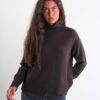 DOLCEVITA IN MAGLIA CON MICROPAILLETTES - Dark Brown, TU
