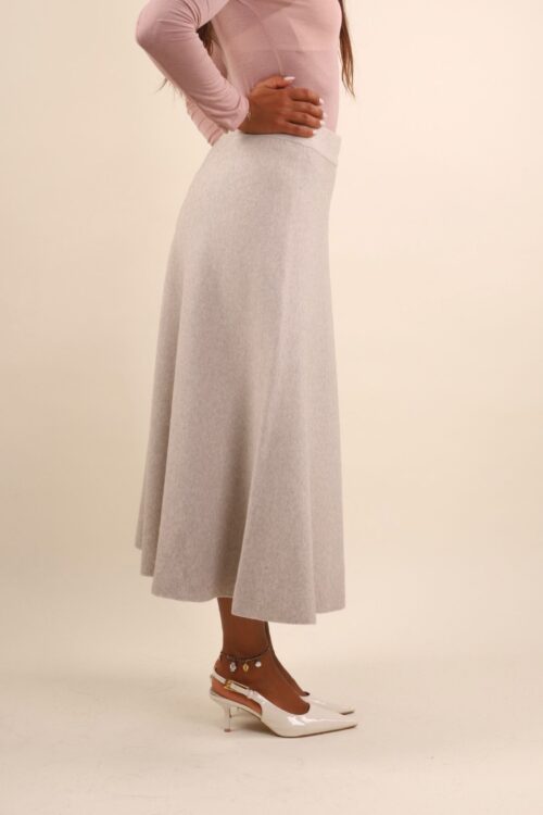 Alternative view of GONNA LONGUETTE IN MAGLIA