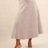 GONNA LONGUETTE IN MAGLIA - Beige, TU