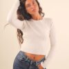 MAGLIA A TRECCE GIROCOLLO - Chalk, TU