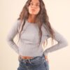 MAGLIA A TRECCE GIROCOLLO - Pearl, TU