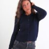CARDIGAN TRECCIA CON COLLETTO - Blue, TU