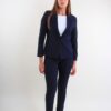 COMPLETO DONNA BLAZER E PANTALONE SLIM - Blu, S