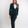 COMPLETO DONNA BLAZER E PANTALONE SLIM - Verde, S