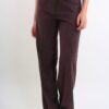 PANTALONE DONNA A PALAZZO LINEA SARTORIALE - Moro, S
