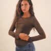 CASHMIRETTA GIROCOLLO - Dark Brown, TU