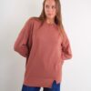 MAGLIA OVER CON SPACCO SUL FONDO - Moka, TU