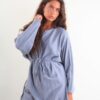 MAGLIA LUNGA CON CINTURA - Grigio, TU