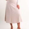 GONNA IN MAGLIA A COSTE - Beige, TU