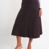 GONNA IN MAGLIA A COSTE - Dark Brown, TU