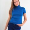 MAGLIA A MANICHE CORTE CON COLLO ALTO - Ottanio, TU