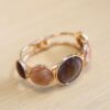 BRIACCIALE CON PIETRE CIRCOLARI EFFETTO MARMO - Beige, TU