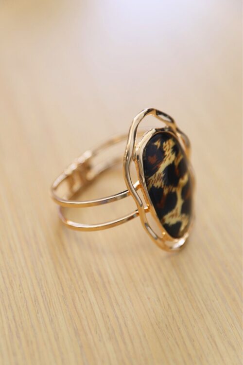 BRACCIALE CON PIETRA EFFETTO MACULATO