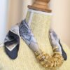 COLLANA FOULARD CON PERLINE E PIETRE - Perla, TU