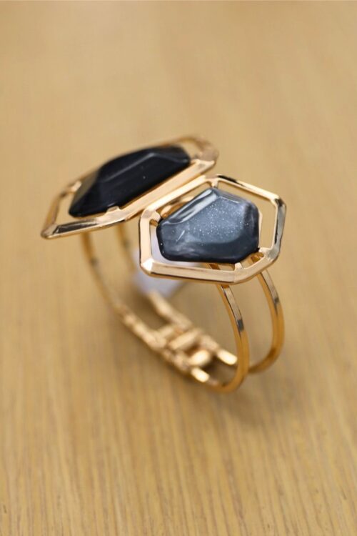 BRACCIALE CON PIETRE EFFETTO MARMO