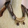 COLLANA FOULARD CON PENDENTI - Moro, TU