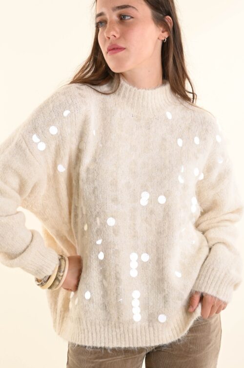 Alternative view of MAGLIONCINO CON MAXI PAILLETTES