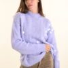 MAGLIONCINO CON MAXI PAILLETTES - Lilla, TU